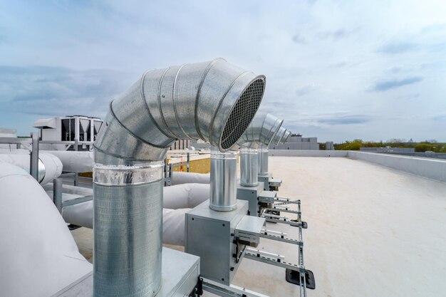 Система кондиционирования воздуха и вентиляции в большом промышленном здании