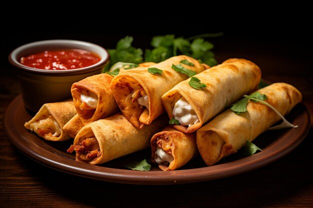 Air Fryer Chicken Taquitos