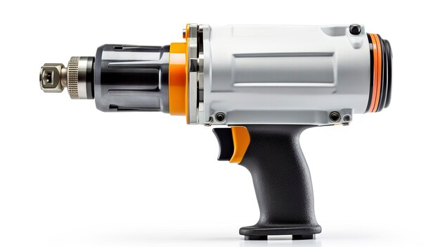 Photo air impact wrench removes stubborn nuts and bolts with high torque