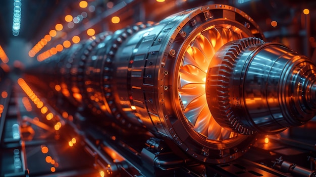 Photo an aircraft gas turbine engine is a power plant it is also used in oil and gas industries as well the engine is made up of a fan compressor combustion section as well as a turbine section built