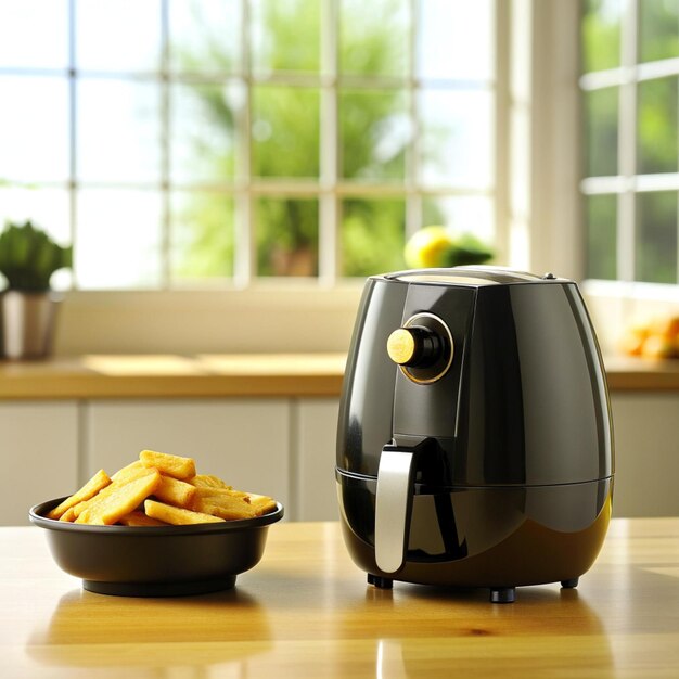 Photo airfryer in kicthen