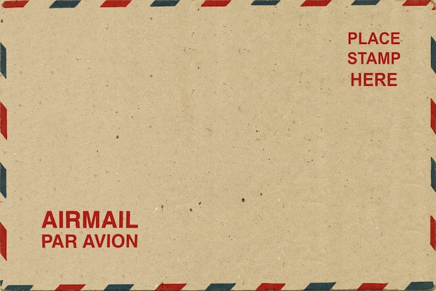 Airmail backside blank postcard. 