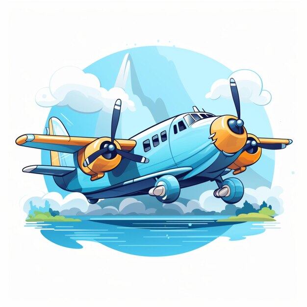 airplane cartoon logo