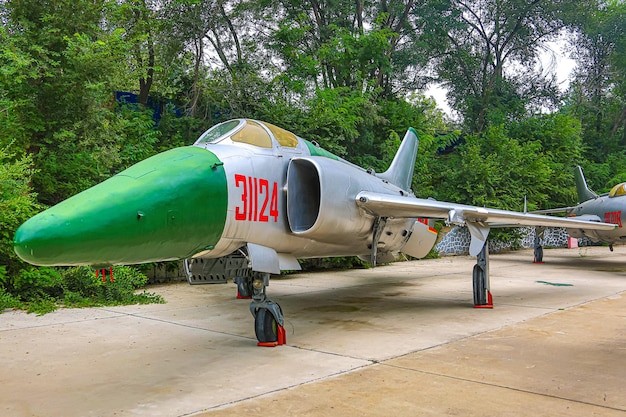 Foto aereo al museo dell'aviazione militare cinese