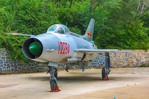 Airplane at the china military aviation museum