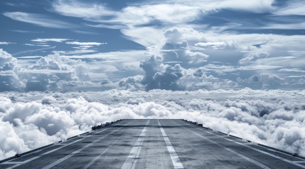 空 の 雲 の 上 を 飛ぶ 飛行機