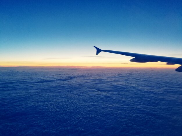 Airplane flying in sky