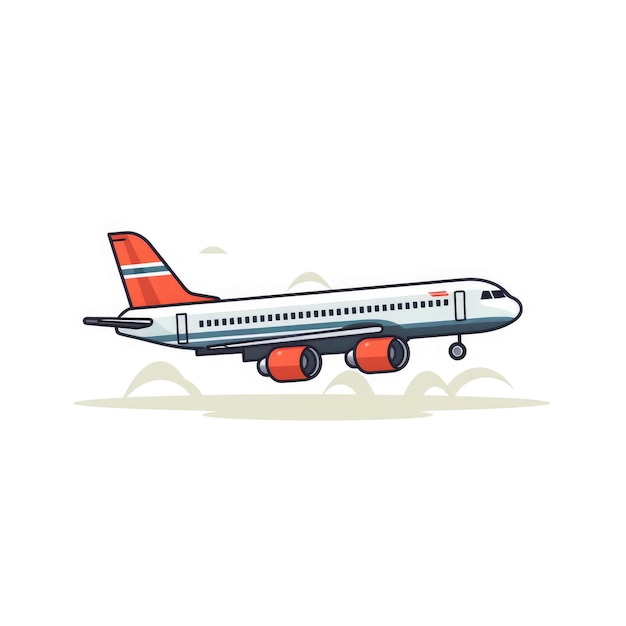 Airplane icon AI generated Image