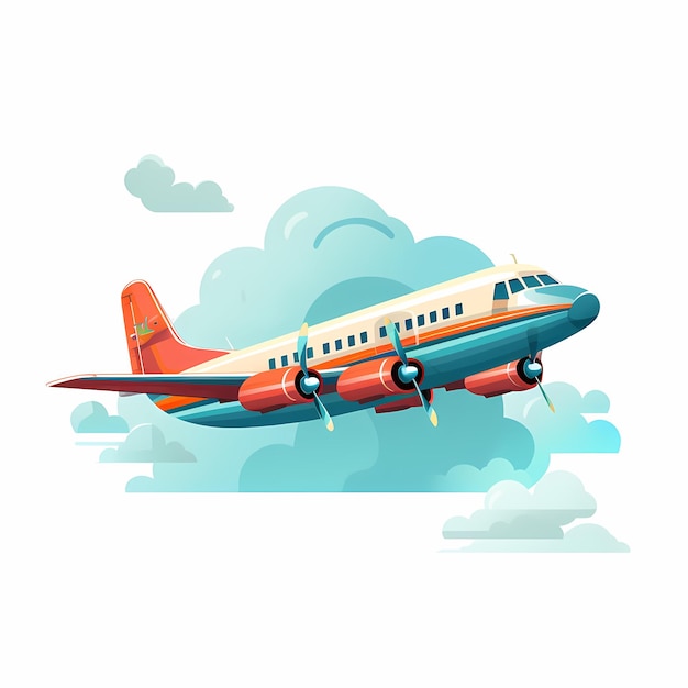 飛行機のイラスト