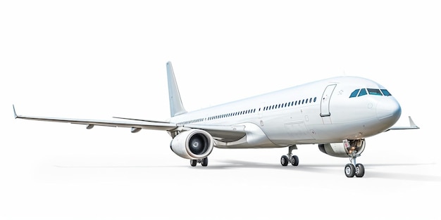 Photo airplane isolated on white background generative ai