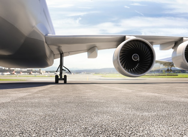 Airplane on runway