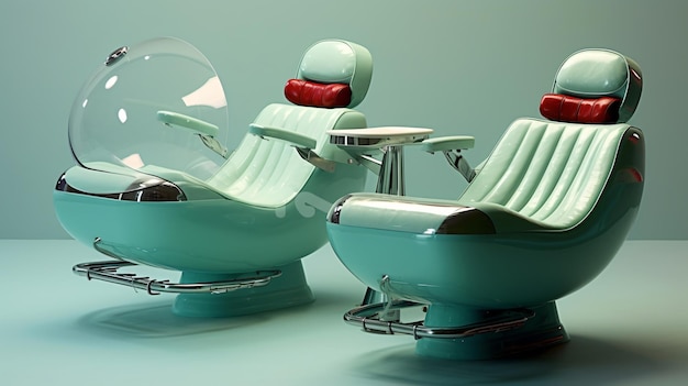 Airplane salon chairs