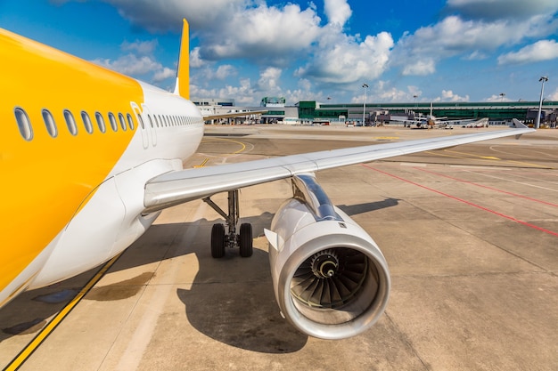 シンガポールの飛行機シンガポールのチャンギ空港