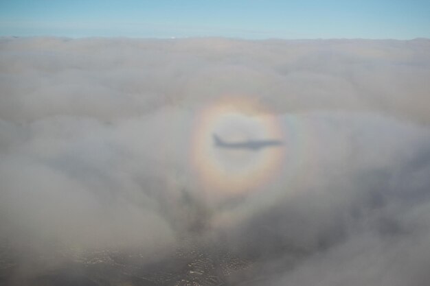 Photo airplane in the sky