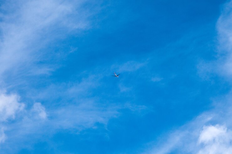 空の飛行機