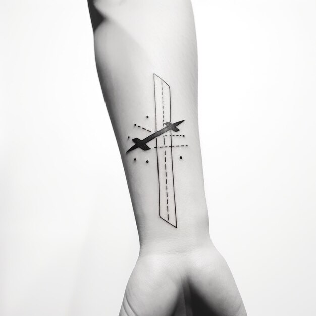 Tattoo uploaded by lucy • fineline paper plane on outer wrist • Tattoodo