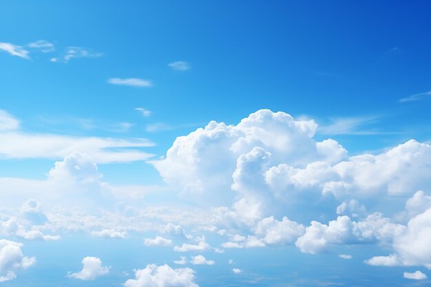 Photo airplane view from below sky with clouds