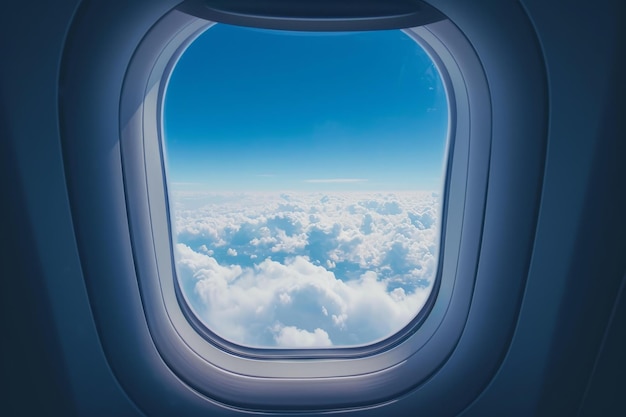 Airplane window Generate Ai