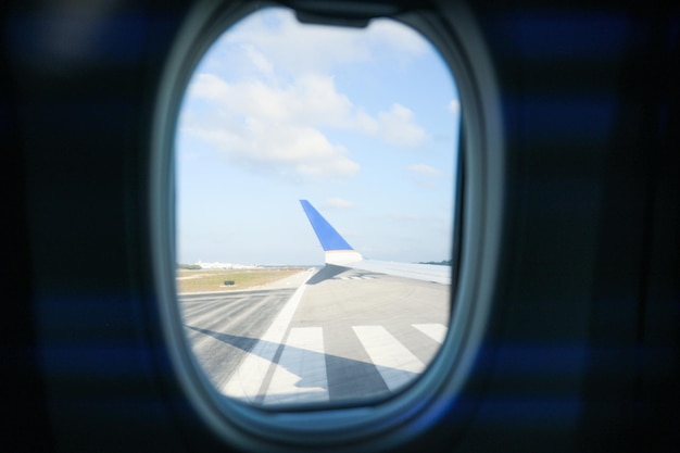 airplane window view symbolizes the wonder and excitement of travel the vastness and beauty of the