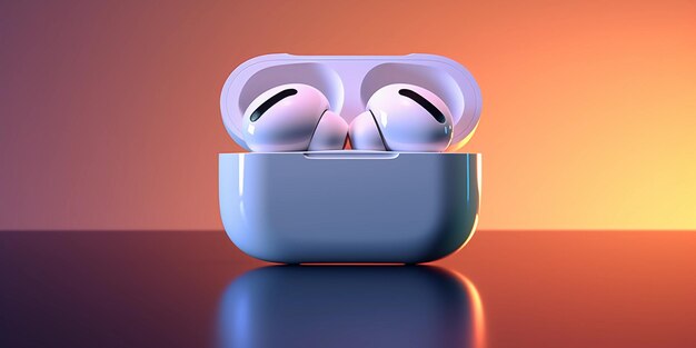 Photo airpod pro minimalism c4d best quality 8k