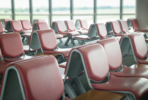 Airport Seats Available In Waiting Area