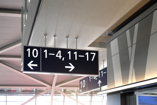 Airport sign - Departure all gates