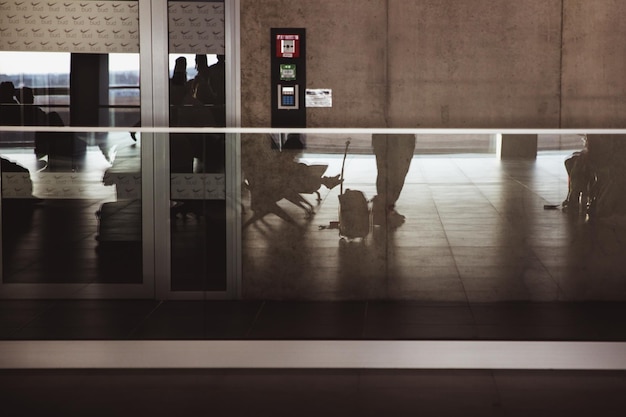 Foto sala d'attesa dell'aeroporto di budapest