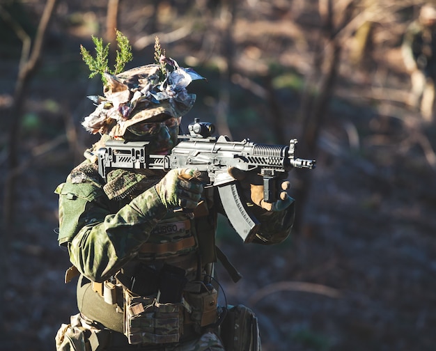 Airsoft military game