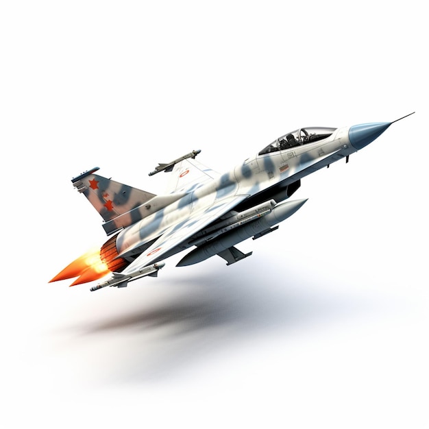 Photo airtoair missile with white background high quali