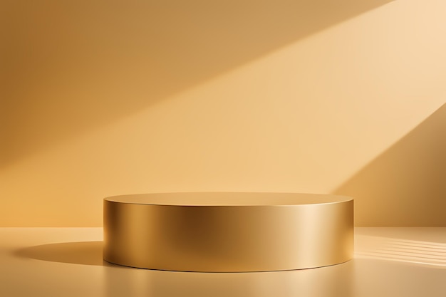 Airy and Clean Studio Photo of Lightly Polished Plastic Podium on a Delicate Background