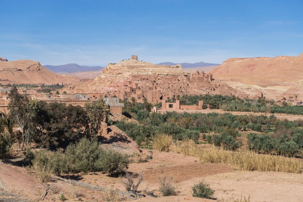 Photo ait ben haddou a unesco world heritage site in morocco