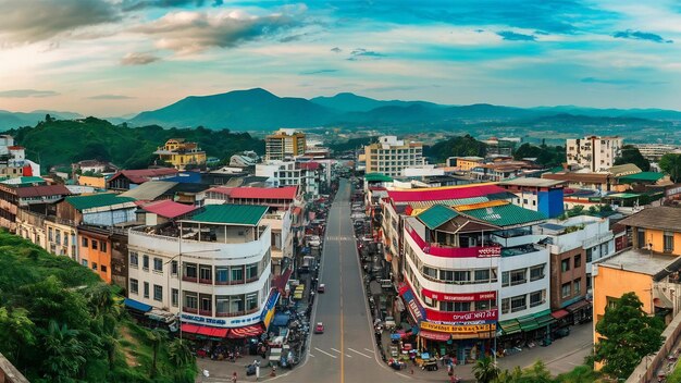 Photo the aizawl city capital of mizoram