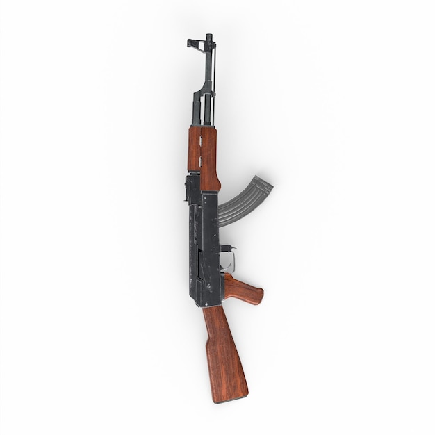 Ak 47 rifle 3d modelling