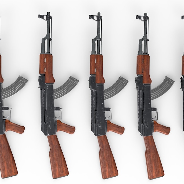 Ak 47 Rifle 3d Modelling