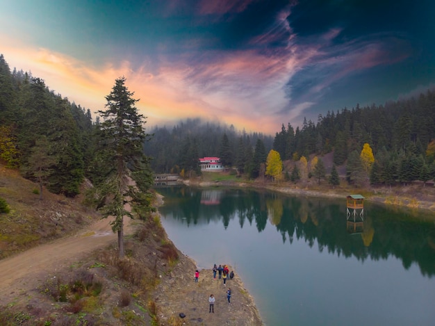 Akgol is a beautiful place to visit between mountains in Sinop Turkey