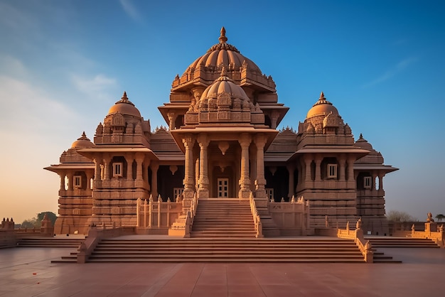 Foto tempio di akshardham delhi india