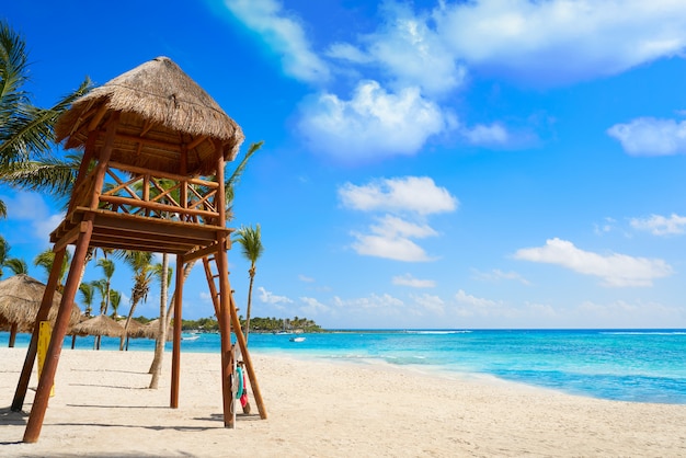 Akumal beach baywatck tower Riviera Maya