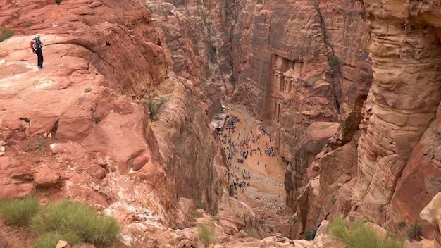 Al  Khubta Trail in Petra  Jordan World Heritage Site
