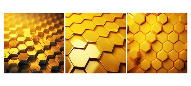 Foto al sfondo esagono giallo disegno di illustrazione texture nido d'ape griglia creativa moderna al sfondo esagono giallo
