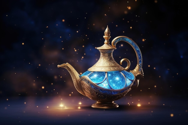 Aladdin s lamp isolated on a background without anything