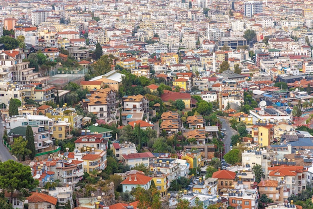 Foto alanya buurten in groene kalkoen