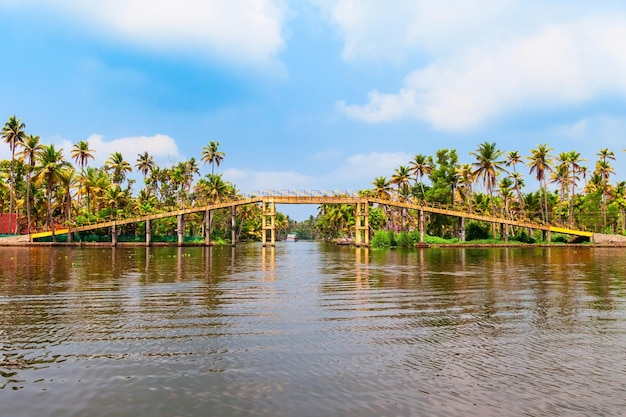 케랄라의 Alappuzha backwaters 풍경