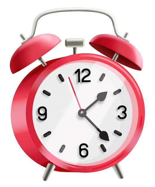 Alarm clock red color