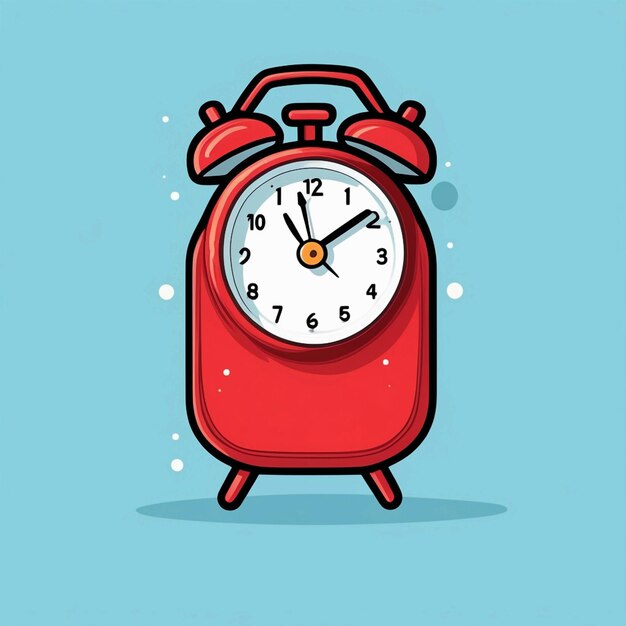 Photo alarm clock vector illustration