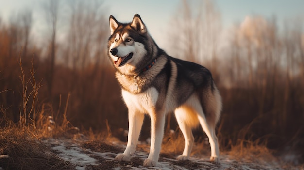 Alaskan Malamute-hond