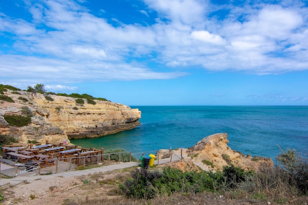 Albandeira beach in Algarve Portugal