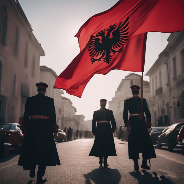 Premium AI Image Albanian Independence Day wallpaper