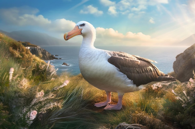 Albatros in de natuurlijke omgeving