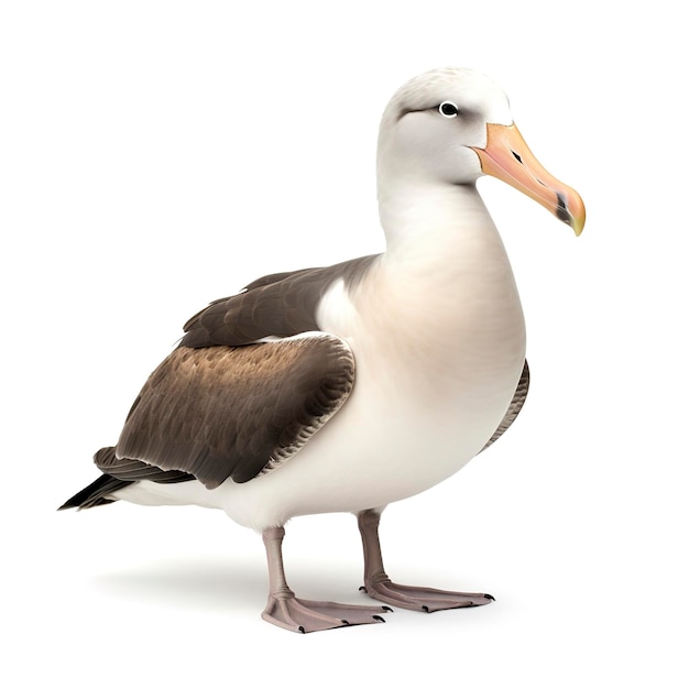 Albatross isolated on white background generate ai