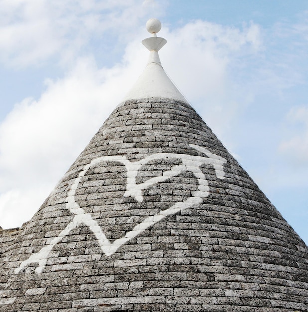 Alberobello Puglia Region South of Italy Trulli di Alberobello Traditional roofs of the Trulli original and old houses of this region UNESCO heritage site